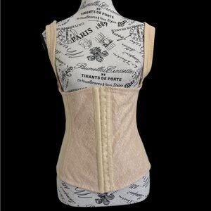 Vintage Ardyss International Waist Trainer Corset Top Size 38 Beige Body Shaper